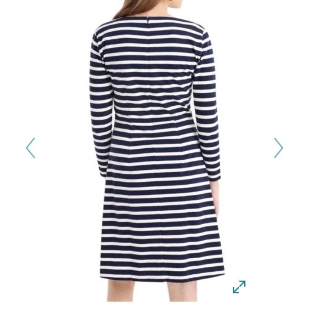 J Crew stripe navy and white dress size xs - Picture 4 of 5